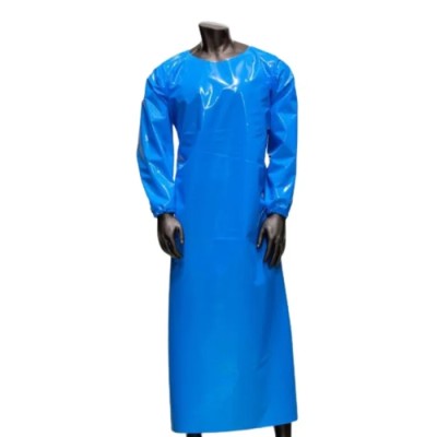 Topdog Red Reusable Polyurethane Gown Overall Liquid Resistant Chemical Resistant XL A3053