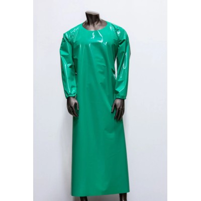 Topdog Green Reusable Gown Overall XL, Liquid and Chemical Resistant Polyurethane, CE Approved A3054