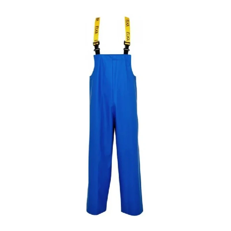 Elka Gb Blue Reusable Bib & Brace Overall, Size M, Chemical and Liquid Resistant, EN 14605 Type (PB)4, EN 14126 E0101/B/M