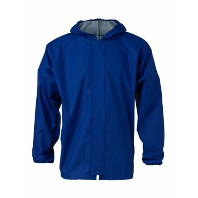 Elka Gb Blue Cold Resistant Work Jacket, Zipper Closure, Hooded, Size XL E0103/B/XL