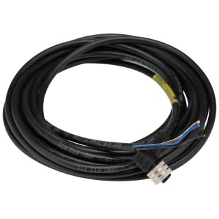 Brad from Molex Female 4 Way M12 Right Angle to Male 4 Way Unterminated Cordset 5m 1200060022