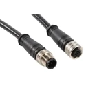 Brad from Molex Sensor Actuator Cable Female 5 Way Straight to 5 Way Straight, Black Polyvinyl Chloride Jacket, 5 1200698040