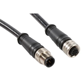 Brad from Molex Sensor Actuator Cable Female 5 Way Straight to 5 Way Straight, Black Polyvinyl Chloride Jacket, 5 1200698040