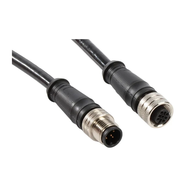 Brad from Molex Sensor Actuator Cable Female 5 Way Straight to 5 Way Straight, Black Polyvinyl Chloride Jacket, 5 1200698040