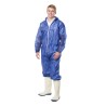 Reldeen Navy Disposable Coverall, 3XL, Spun Bond Polypropylene, Hooded, Unisex C0246