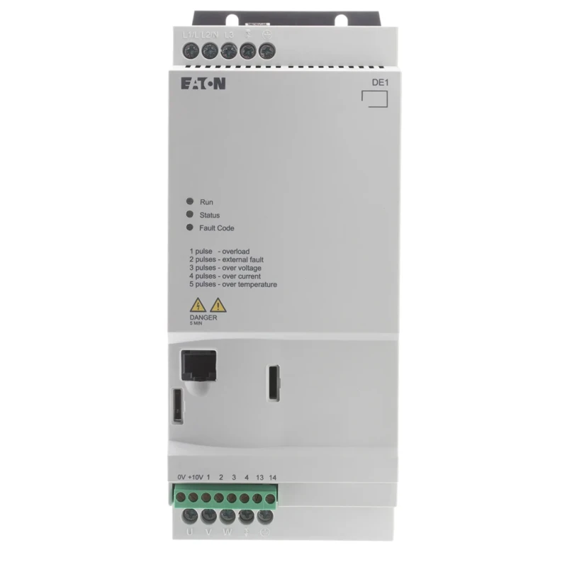 Eaton Variable Speed Starter 3 kW 480V AC 3 Phase PowerXL DE11 Series DE11