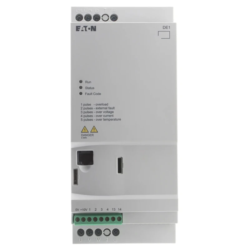 Eaton Variable Speed Starter 4 kW 480V AC 3 Phase, DIN Rail Mount, IP20, DE11 Series DE11