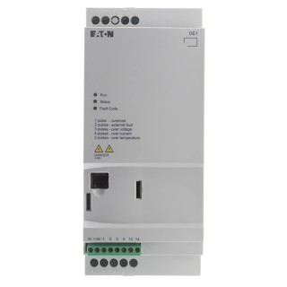 Eaton Variable Speed Starter 2.2 kW 230V AC 1 Phase 9.6 A PowerXL DE11 Series 180655 DE11-129D6FN-N20N