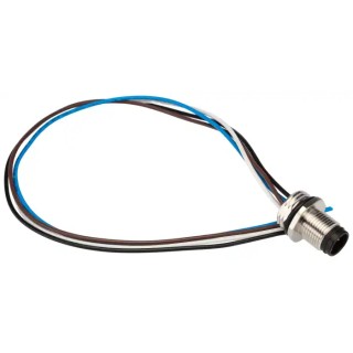 Brad from Molex Sensor Actuator Cable Male 4 Way Straight to 4 Way Unterminated, 300 mm 1200845103