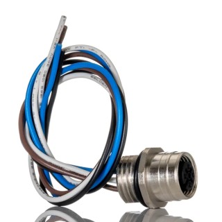 Brad from Molex Sensor Actuator Cable Female 4 Way Straight to 4 Way Unterminated 300mm 1200845107