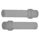 Bivar Rigid Panel Mount 1-Way Straight Flat LED Light Pipe 3 mm Lens Size PLP1-500-F
