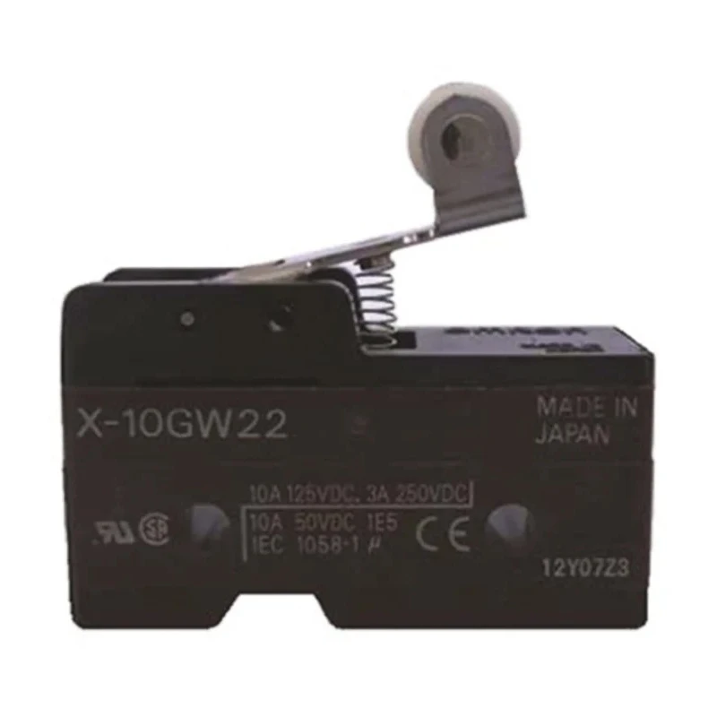 Omron X Series Roller Plunger Limit Switch, SPDT Contact, Thermosetting Resin Housing, 10A 125V DC X-10GQ22-B
