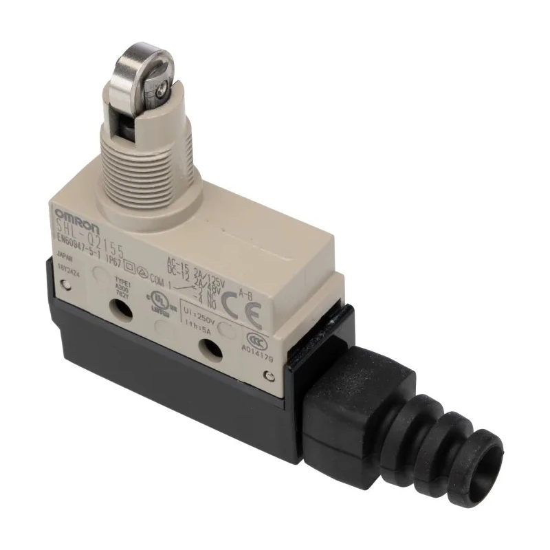 Omron SHL Series Plunger Limit Switch SPDT Zinc Housing IP67 Rated 480V 2A 