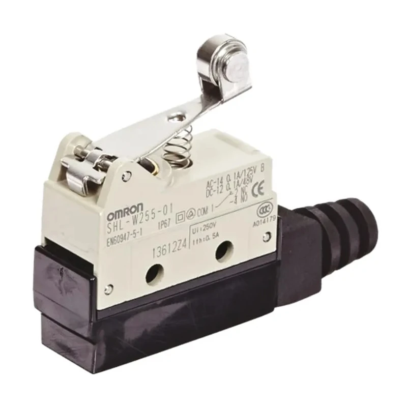 Omron SHL Series Roller Lever Limit Switch, SPDT, IP67, Metal Housing, 250V AC, 2A SHL-W255