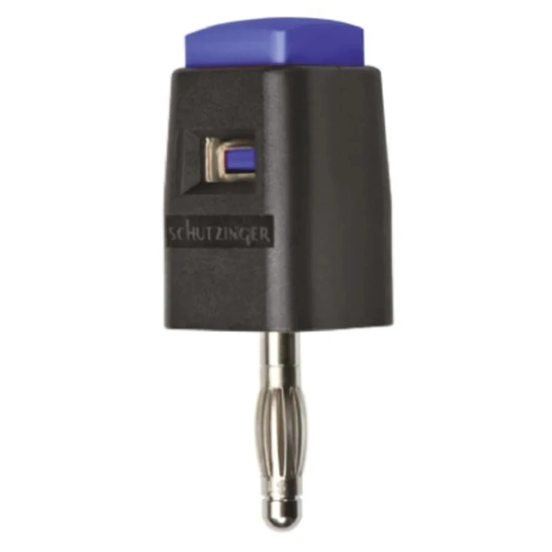 Schutzinger Blue Single Pole Quick Release Test Terminal Connector 30 V AC 60 V DC SDK 502 / BL