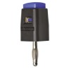 Schutzinger Blue Single Pole Quick Release Test Terminal Connector 30 V AC 60 V DC SDK 502 / BL