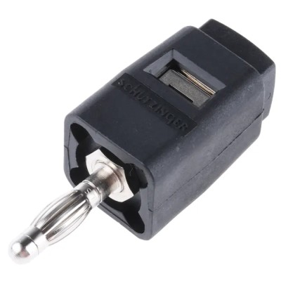 Schutzinger Black Banana Plug, 30 V ac, 60 V dc SDK 502 / SW