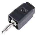 Schutzinger Black Banana Plug, 30 V ac, 60 V dc SDK 502 / SW