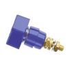 Schutzinger 4 mm Blue Insulated Terminal Post, 1kV, M6 x 0.75 Thread, 63A POL 631 / BL