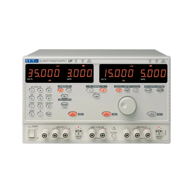 Aim-TTi Digital Bench Power Supply, 3-Output 6 V to 35 V, 105 W, 5 A Max QL355TP-G