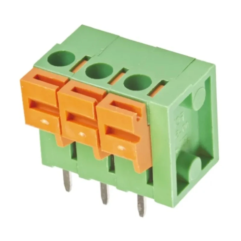 Amphenol Communications Solutions 09-381 Series PCB Terminal Block, 3-Contact, 3.81 mm Pitch, 1 Row 20020302-D031B01LF
