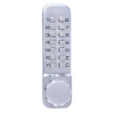 RS PRO Metal Mechanical Satin Code Lock, Mechanical Operating Mechanism, Steel Finish, 153mm Length, 50mm Width 754-0912