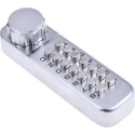 RS PRO Metal Mechanical Satin Code Lock, Mechanical Operating Mechanism, Steel Finish, 153mm Length, 50mm Width 754-0912