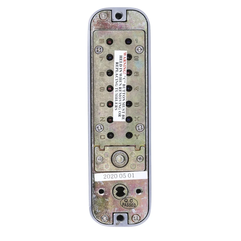 RS PRO Metal Mechanical Satin Code Lock, Mechanical Operating Mechanism, Steel Finish, 153mm Length, 50mm Width 754-0912