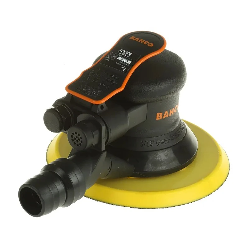 Bahco Air Driven Orbital Sander, 224W Power, 152 mm Pad Size, 11000rpm Speed, 6.35 mm Air Inlet BP601