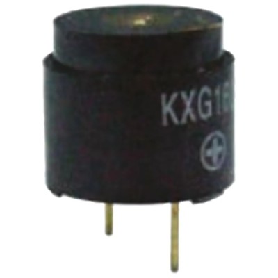 RS PRO Magnetic Buzzer Component PCB Mount 4 V Min, 7 V Max, 92 dB Sound Level, Continuous Internal Drive 754-2037