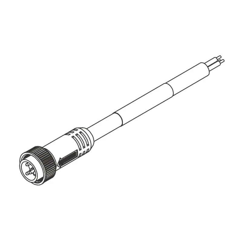 Brad from Molex Mini-Change Sensor Actuator Cable 7/8 In Circular Straight Male to 3 Way Unterminated, 1.8m Length 1300060534