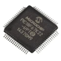 Microchip PIC18F 8 bit PIC Microcontroller 64 MHz 1kB RAM 128 kB FLASH 64-Pin TQFP PIC18F67K22-I/PT