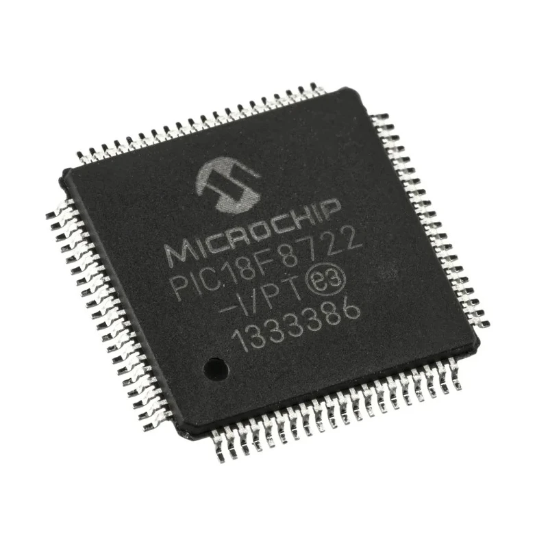Microchip 8-bit PIC18F Microcontroller 40 MHz, 1.024kB RAM, 128 kB FLASH, 80-Pin TQFP PIC18F8722-I/PT