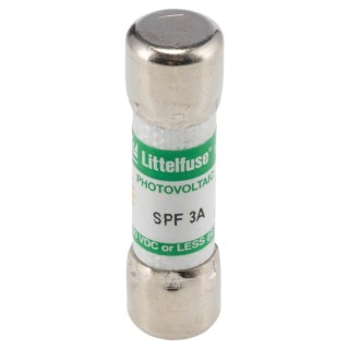 Littelfuse 3A F Melamine Cartridge Fuse 10 x 38 mm 1kV dc Solar Protection SPF Series 0SPF003.T