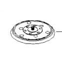 Facom Multitool Accessory 152 mm Grinder Disc Velcro Tray 6 Holes V.252A1