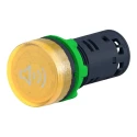 Schneider Electric Harmony XB5 Series Yellow Beacon-Buzzer Combination IP66 IP67 IP69 120V AC/DC 90dB at 1m XB5KS2G8