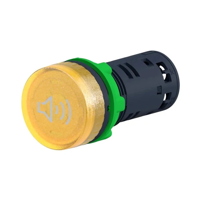 Schneider Electric Harmony XB5 Series Yellow Beacon-Buzzer Combination IP66 IP67 IP69 120V AC/DC 90dB at 1m XB5KS2G8