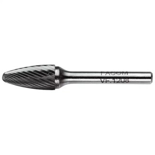 Facom 1-Piece Tungsten Carbide Filing Burr with Right Hand Cut Length 18 mm VFA.608