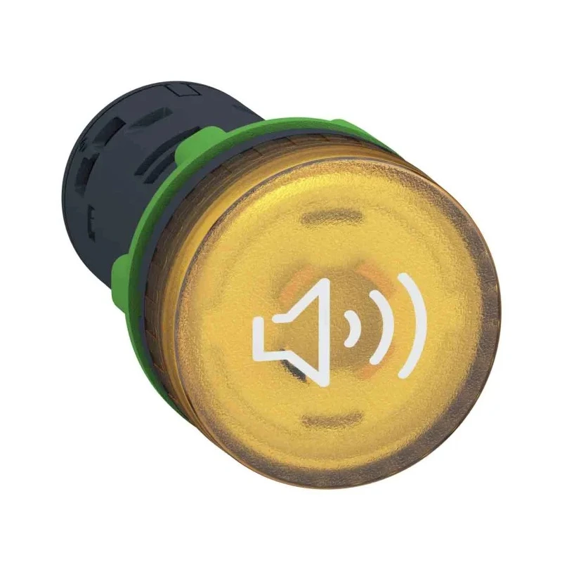 Schneider Electric Harmony XB5 Series Yellow Beacon-Buzzer Combination IP66 IP67 IP69 240V AC Base 90 dB @ 1m Buzzer XB5KS2M8