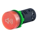 Schneider Electric Harmony XB5 Series Red Beacon-Buzzer Combination 24V AC 90dB IP69, IP67, IP66 XB5KS2M4