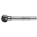 Facom 6 mm V1 Tungsten Carbide Filing Burr, Right-Hand Cut, Metal Single Sleeve Chuck VFA.600