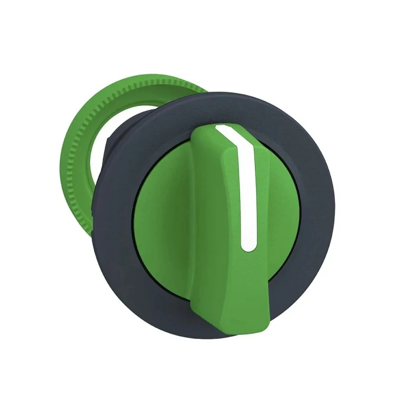 Schneider Electric Harmony XB5 Series 3 Position Latching Selector Switch Head, 30 mm Cutout, Green Handle, IP66 ZB5FD303