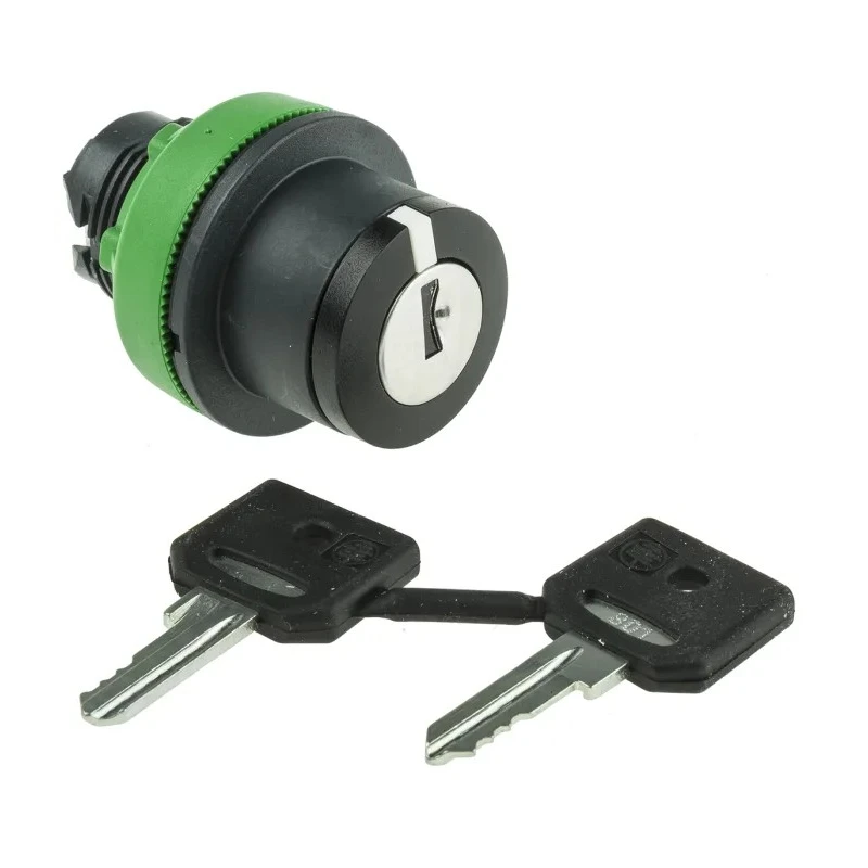 Schneider Electric Harmony XB5 3-position Key Switch Head Latching 30mm Cutout ZB5FG03D