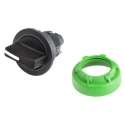 Schneider Electric Harmony XB5 Series 3 Position Selector Switch Head 30 mm Cutout Black Handle IP66 IP67 IP69K ZB5FD3