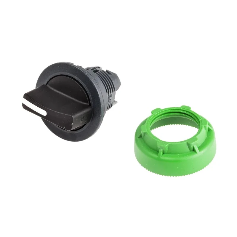 Schneider Electric Harmony XB5 Series 3 Position Selector Switch Head 30 mm Cutout Black Handle IP66 IP67 IP69K ZB5FD3