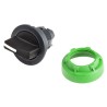 Schneider Electric Harmony XB5 Series 3 Position Selector Switch Head 30 mm Cutout Black Handle IP66 IP67 IP69K ZB5FD3