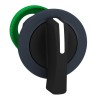 Schneider Electric Harmony XB5 Series Illuminated 3 Position Selector Switch Head, 30 mm Cutout, Black Handle, IP67 ZB5FJ2