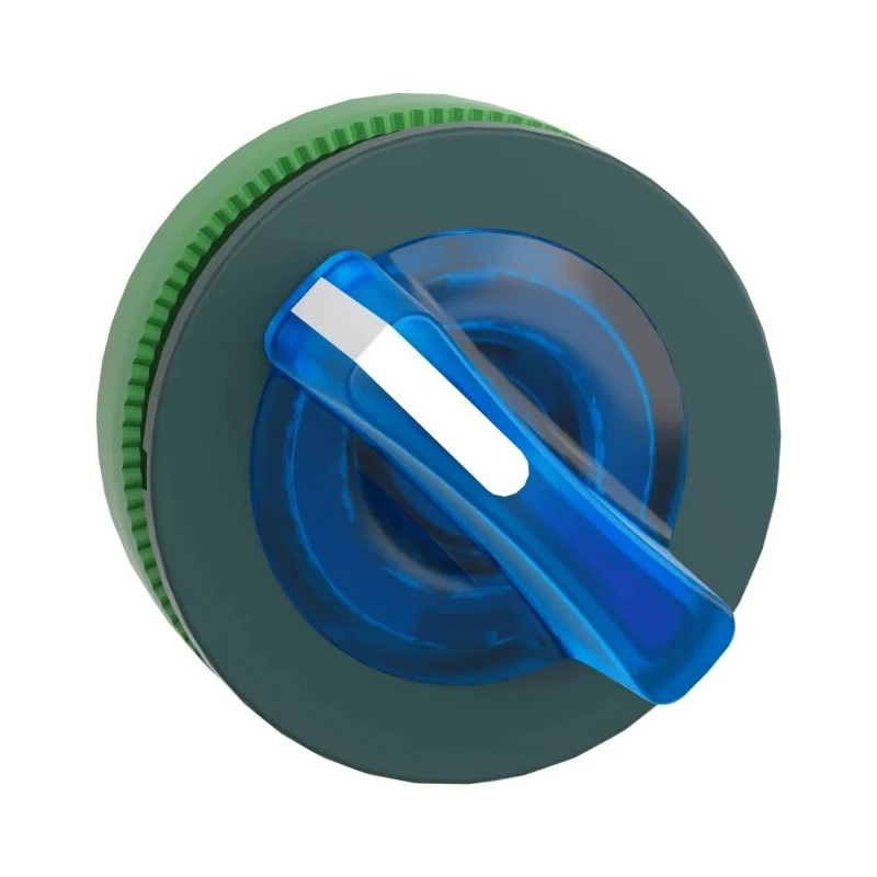 Schneider Electric Harmony XB5 Series 2 Position Illuminated Selector Switch Head 30 mm Cutout Blue Handle IP66 ZB5FK1263