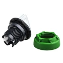 Schneider Electric Harmony XB5 Series 3 Position Illuminated Selector Switch Head, 30 mm Cutout, White Handle ZB5FK1813