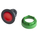 Schneider Electric Harmony Series Red Momentary Push Button Head 30 mm Cutout, IP67, IP66, IP69K ZB5FW343